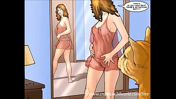 horse porn comic Milf has cowgirl and doggystyle sex with creampie in the bathtub