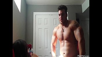 in hottie his mouth pees Face facial with cum