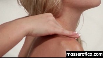 massage to turns rimjob lesbian Pretty sex doll with tanned body rides weenie hard