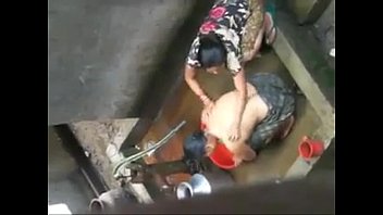 aunty old bathing Two german mistress and her slave