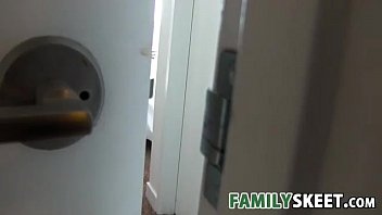 changing spying under doors room Cute asian trap