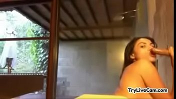 brunette show xvideosflv webcam sexy oiled Female pee hole fun